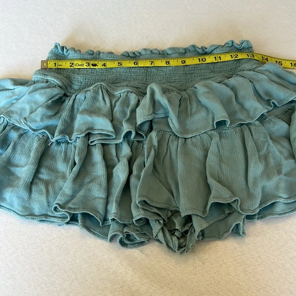 Mustard Seed Ruffled Teal‎ Skirt - Picture 6 of 8